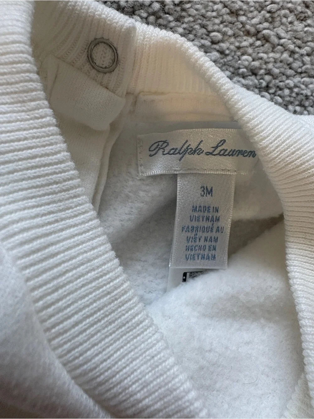 Ralph Lauren Cream One Piece with Bear
